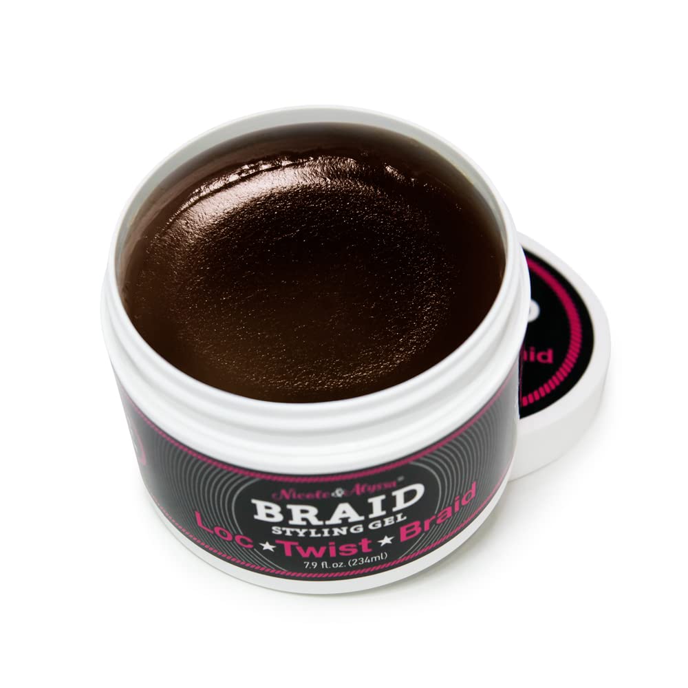 Nicole & Alyssa Braid Foam and Loc Twist Gel Combo - 7.2oz Styling Foam & 7.9oz Holding Gel for Natural Hair - Perfect for Braids, Dreadlocks, and Twist Hairstyles
