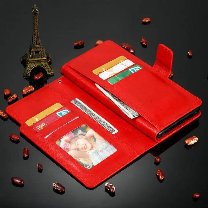 Samsung Galaxy S24 Flip Wallet Book Leather Case - Premium Protective Cover with Card Slots for Daily Use & Travel