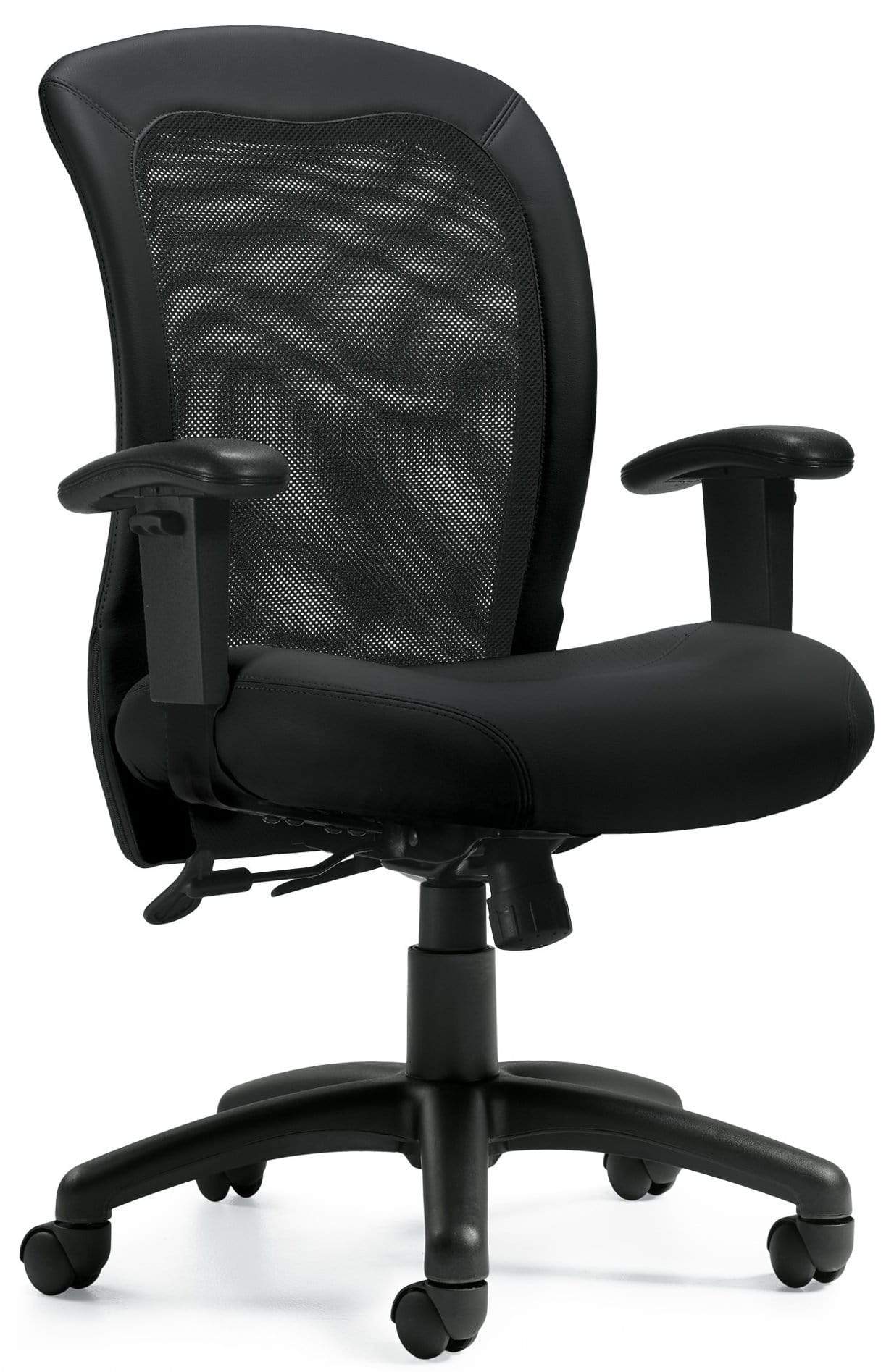 OTG Airflow Mid Back Mesh Ergonomic Office Chair with Lumbar Support - Adjustable Height & Tilt - Comfortable Desk Chair for Home & Office Workspace [OTG11692] - Perfect for Long Hours of Sitting, Gaming, and Remote Work