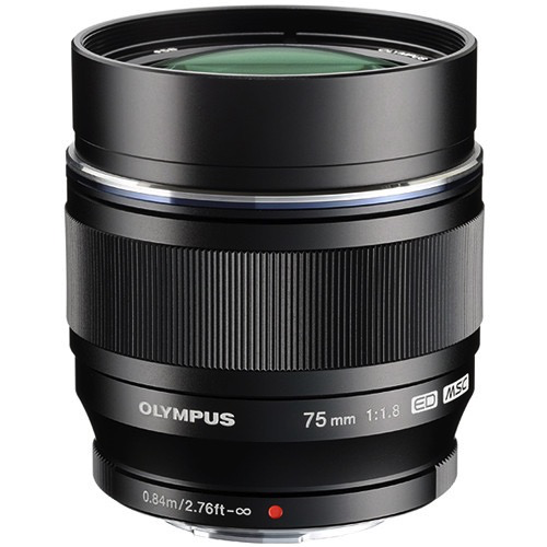 OM SYSTEM M.Zuiko Digital ED 75mm f/1.8 Lens (Black) - Premium Portrait & Low Light Photography Lens for Mirrorless Cameras - Perfect for Weddings, Events and Professional Studio Shoots