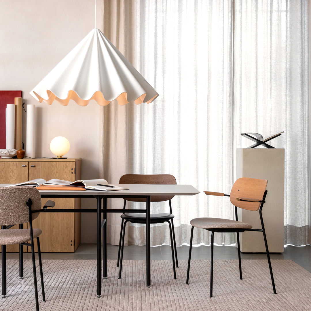 Iskos Berlin Dancing Pendant Light - Modern Scandinavian Glass Ceiling Lamp for Dining Room, Kitchen Island & Living Room Decor