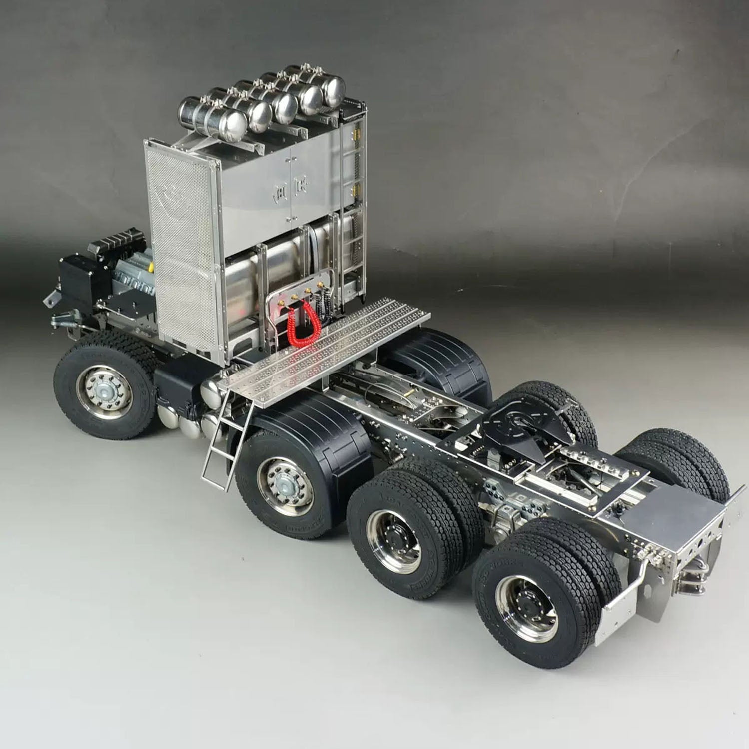 1/14 Scale 8x8 Metal Chassis for RC Tractor Truck - Compatible with R73 & R62 Electric Cars - DIY Simulation Spare Parts Accessory - Perfect for Off-Road Racing and RC Vehicle Customization