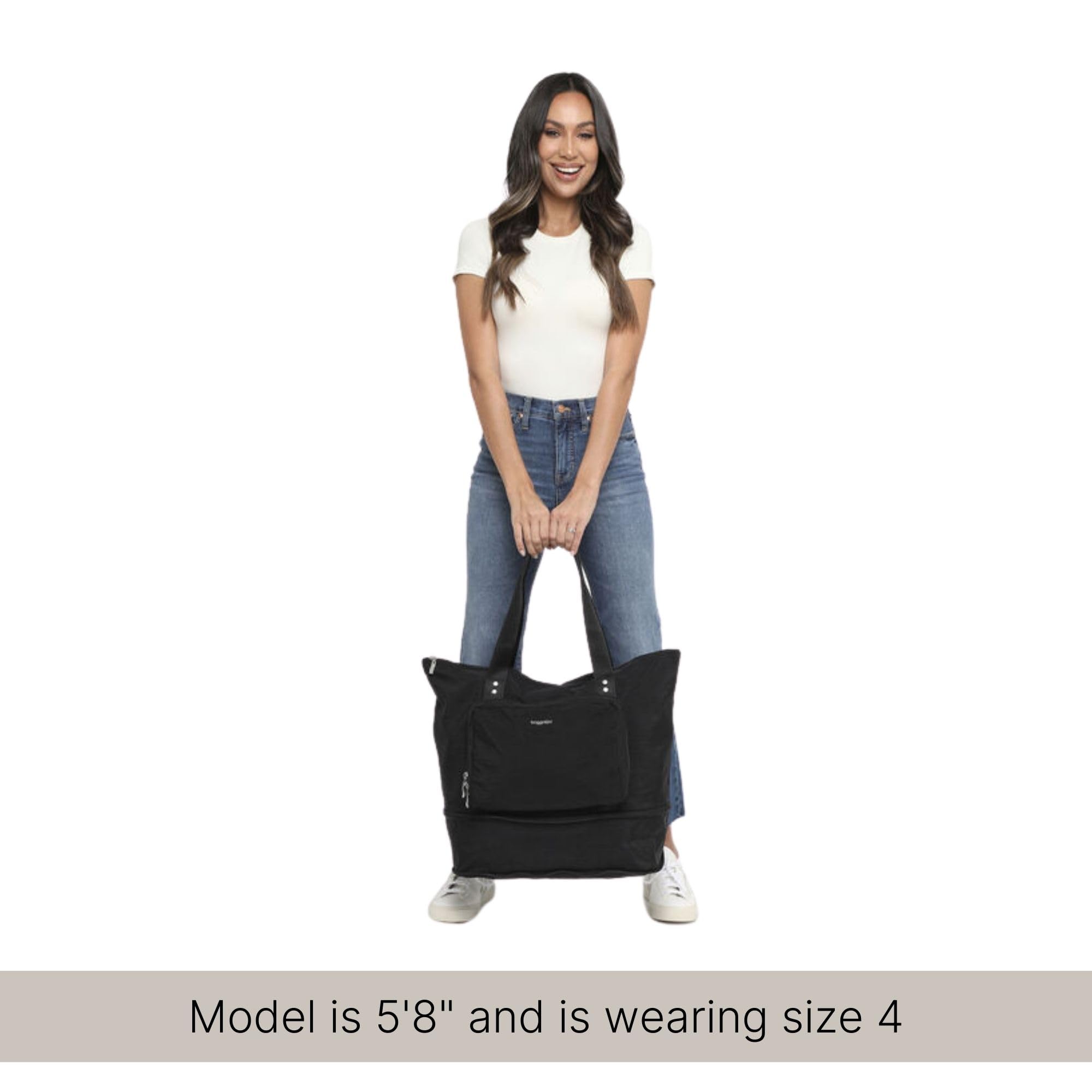 Baggallini Expandable Lightweight Travel Tote Bag - 22