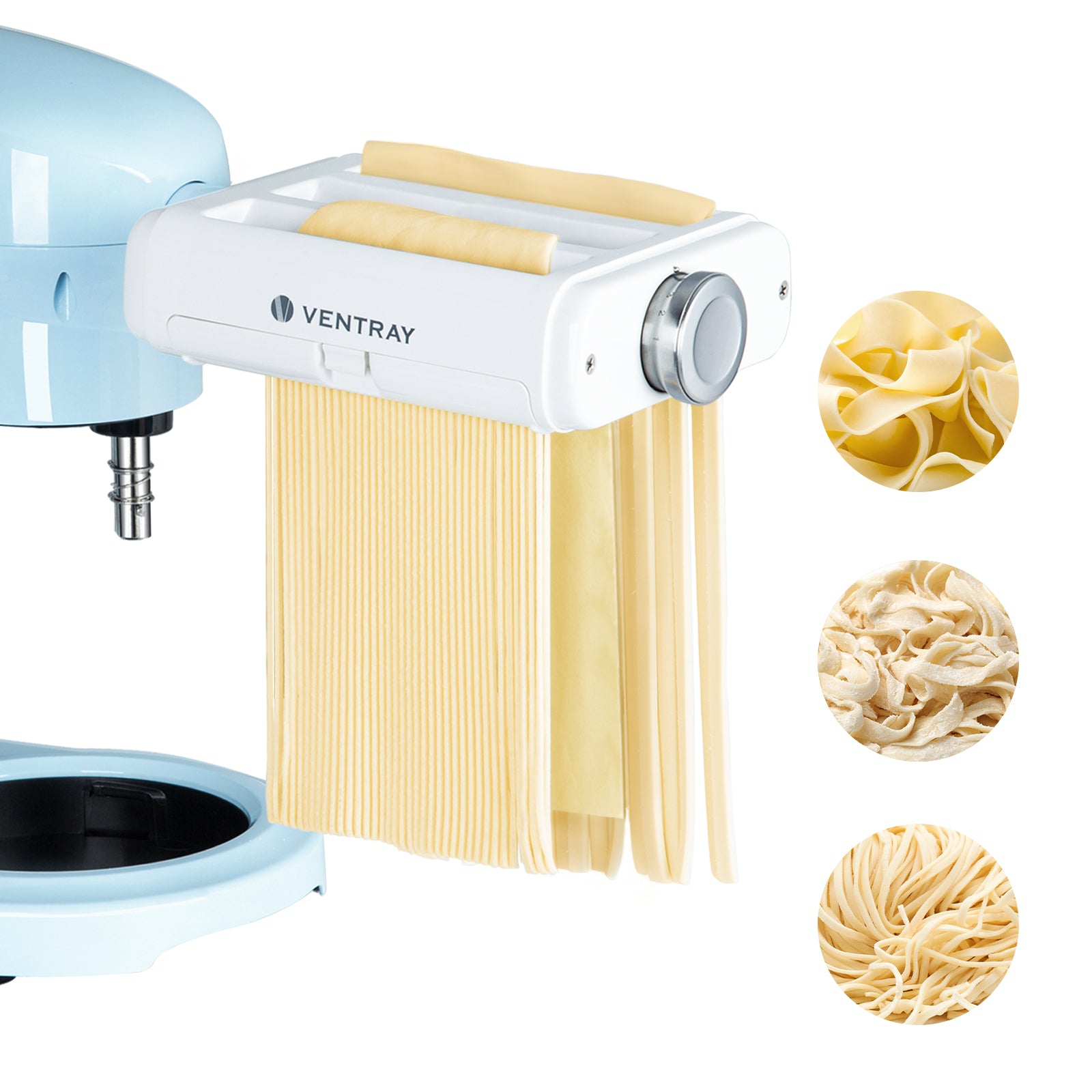 3-in-1 Pasta Maker Attachment for KitchenAid Stand Mixers - Make Spaghetti, Fettuccine & Lasagna Noodles at Home | Perfect for Italian Cooking & Homemade Pasta Lovers