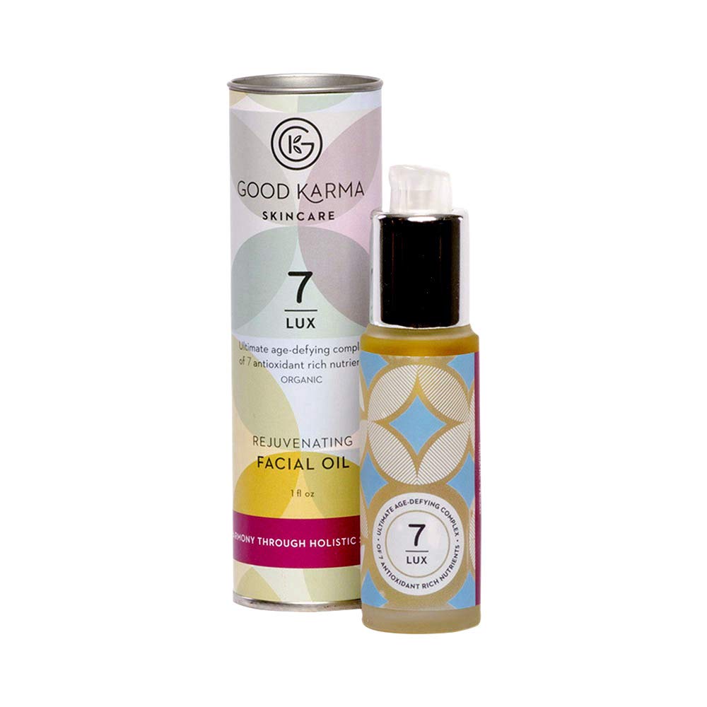 Lux 7 Rejuvenating Facial Oil - Organic Anti-Aging Face Serum for Glowing Skin | Day & Night Hydration for Dry, Sensitive Skin | Perfect for Daily Skincare Routine & Spa Treatments