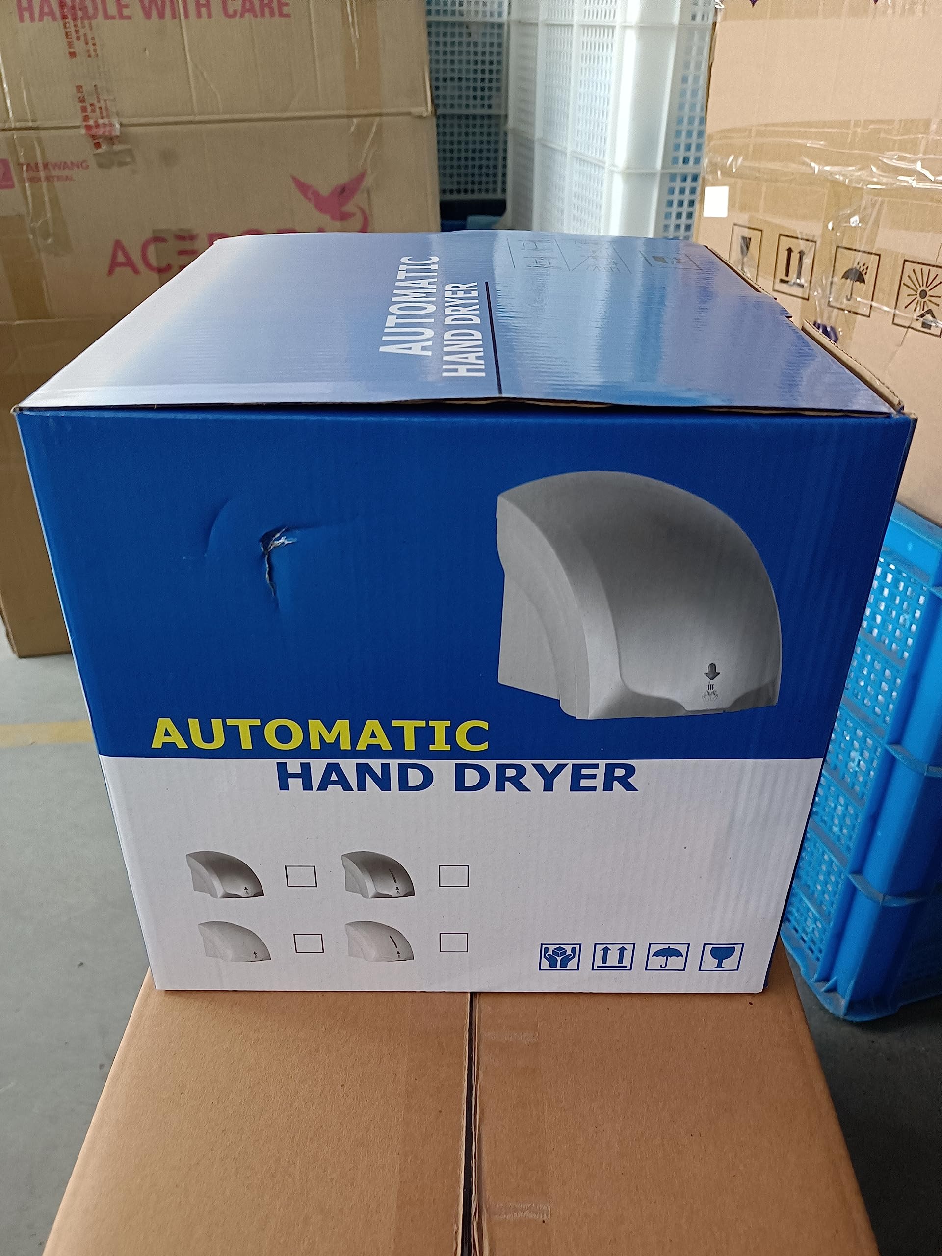 Automatic Sensor Hand Dryer for Bathroom - Commercial Electric Hand Dryer with Fast Drying, White | Ideal for Restaurants, Hotels, and Public Restrooms