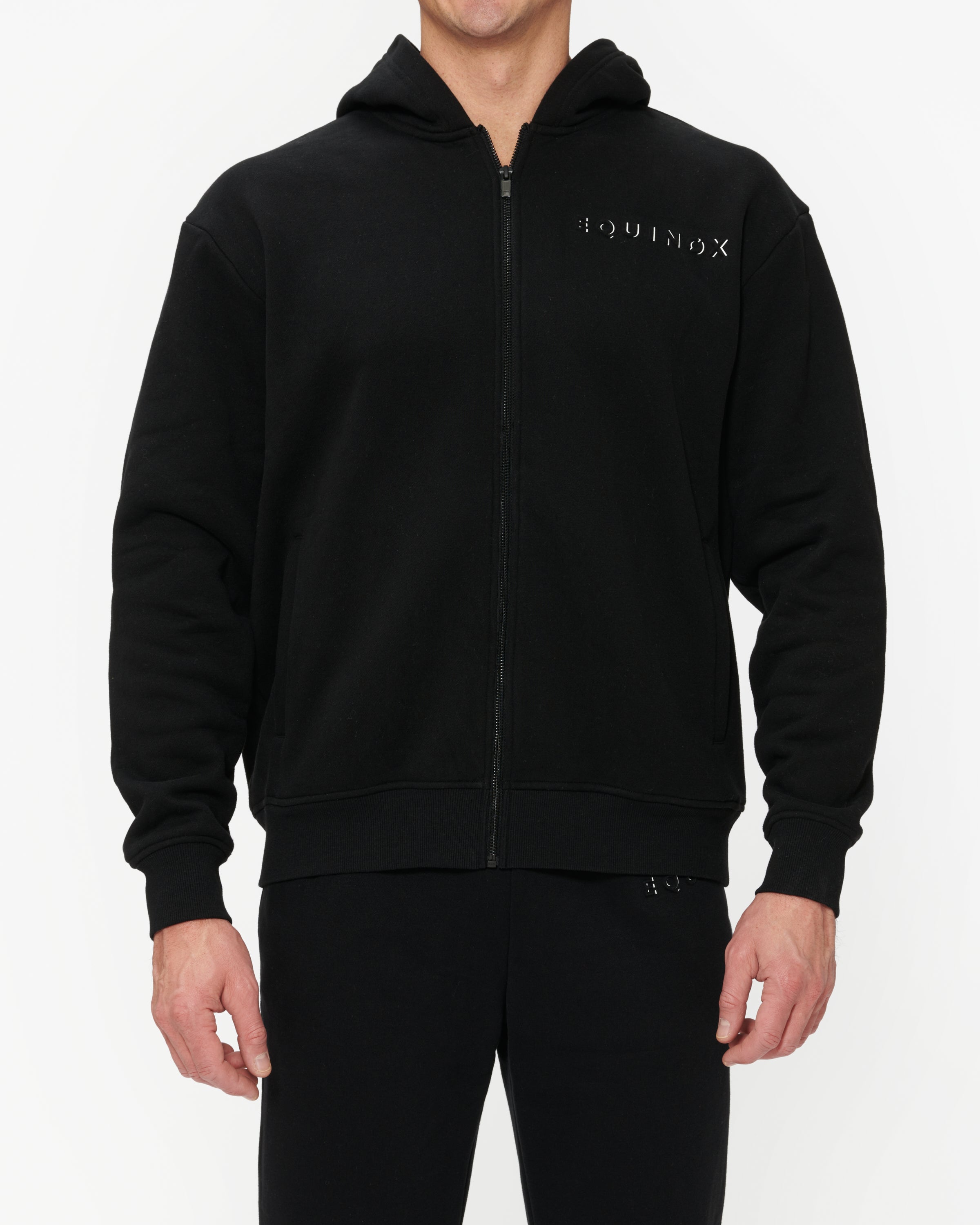 Equinox Unisex Zip Up Hoodie - Lightweight Fleece Jacket for Men & Women | Casual Streetwear for Outdoor Activities & Gym Workouts