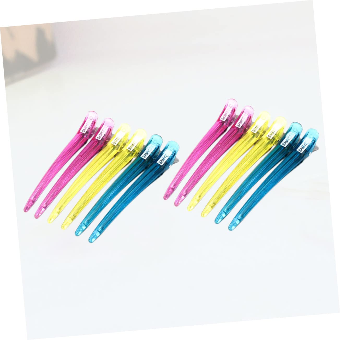 FOMIYES 12-Piece Crystal Hair Clips Set for Women & Girls - Professional Sectioning Hair Dressing Clips for Salon, Barber Shop & Home Styling - Perfect for Hair Styling, Braiding & Updos