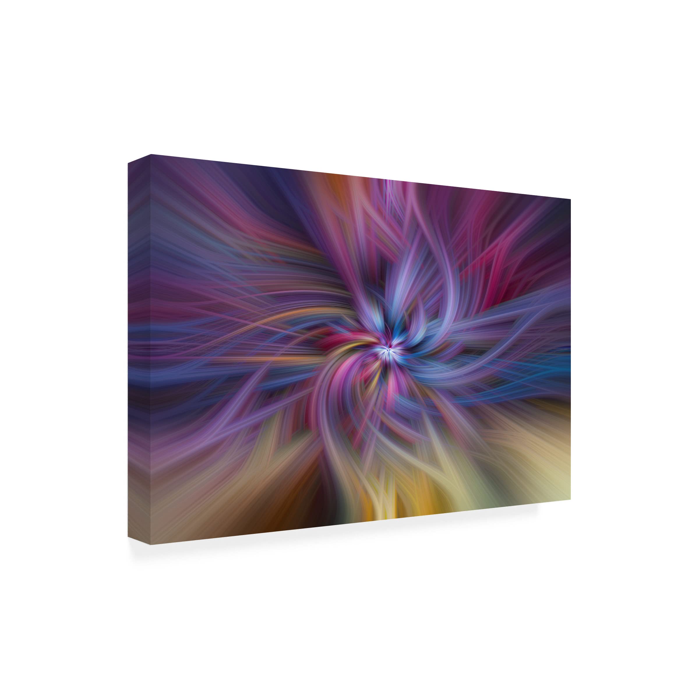 Lori Hutchison 'Candy Twirl' Canvas Wall Art Print - Modern Abstract Painting for Living Room, Bedroom & Office Decor
