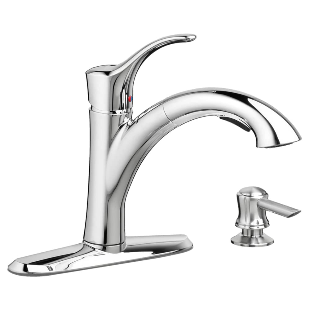 American Standard 9015.101.002 Premium Kitchen Faucet with Pull-Down Sprayer - High-Quality Stainless Steel Water Dispenser for Modern Homes - Perfect for Cooking, Washing Dishes & Filling Pots