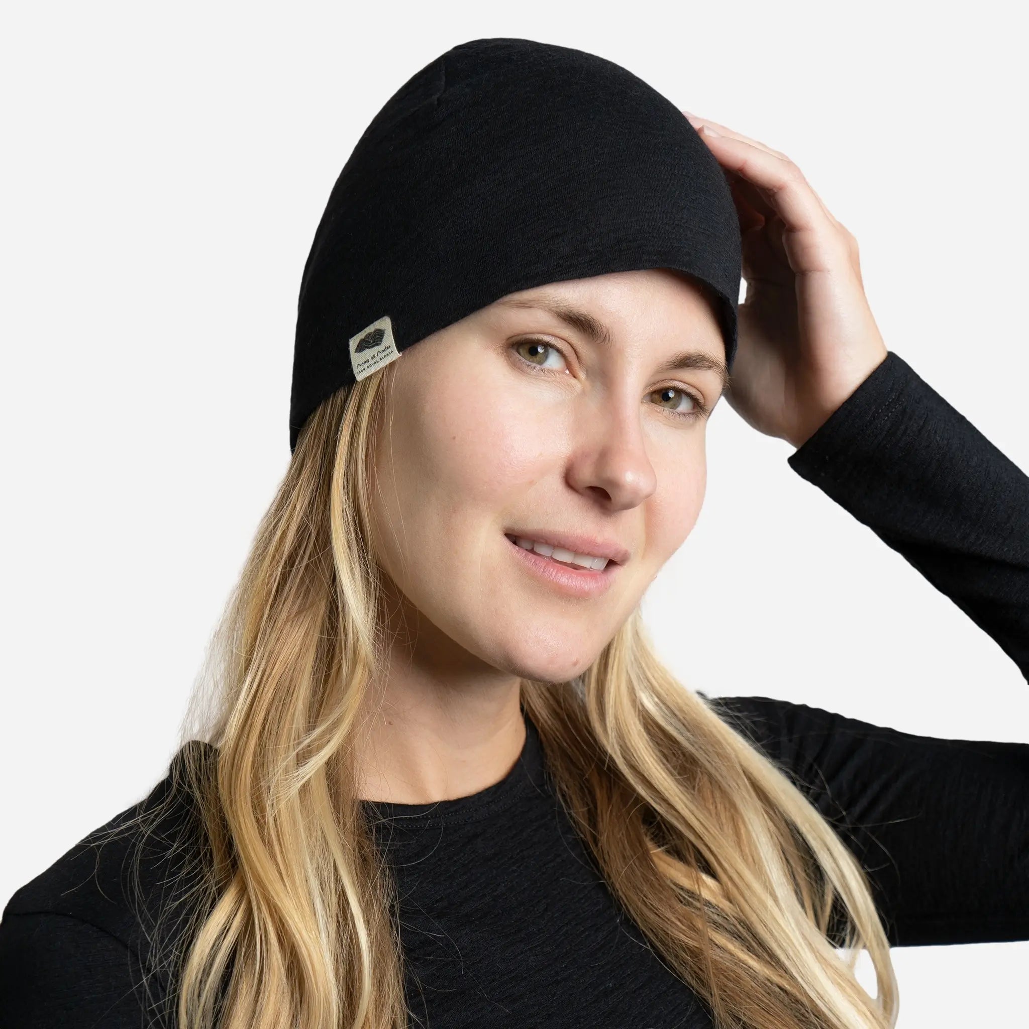 Alpaca Wool Beanie Hat - 160 Ultralight Winter Beanie for Men & Women - Soft & Warm Handmade Knit Cap for Outdoor Activities, Skiing, and Hiking