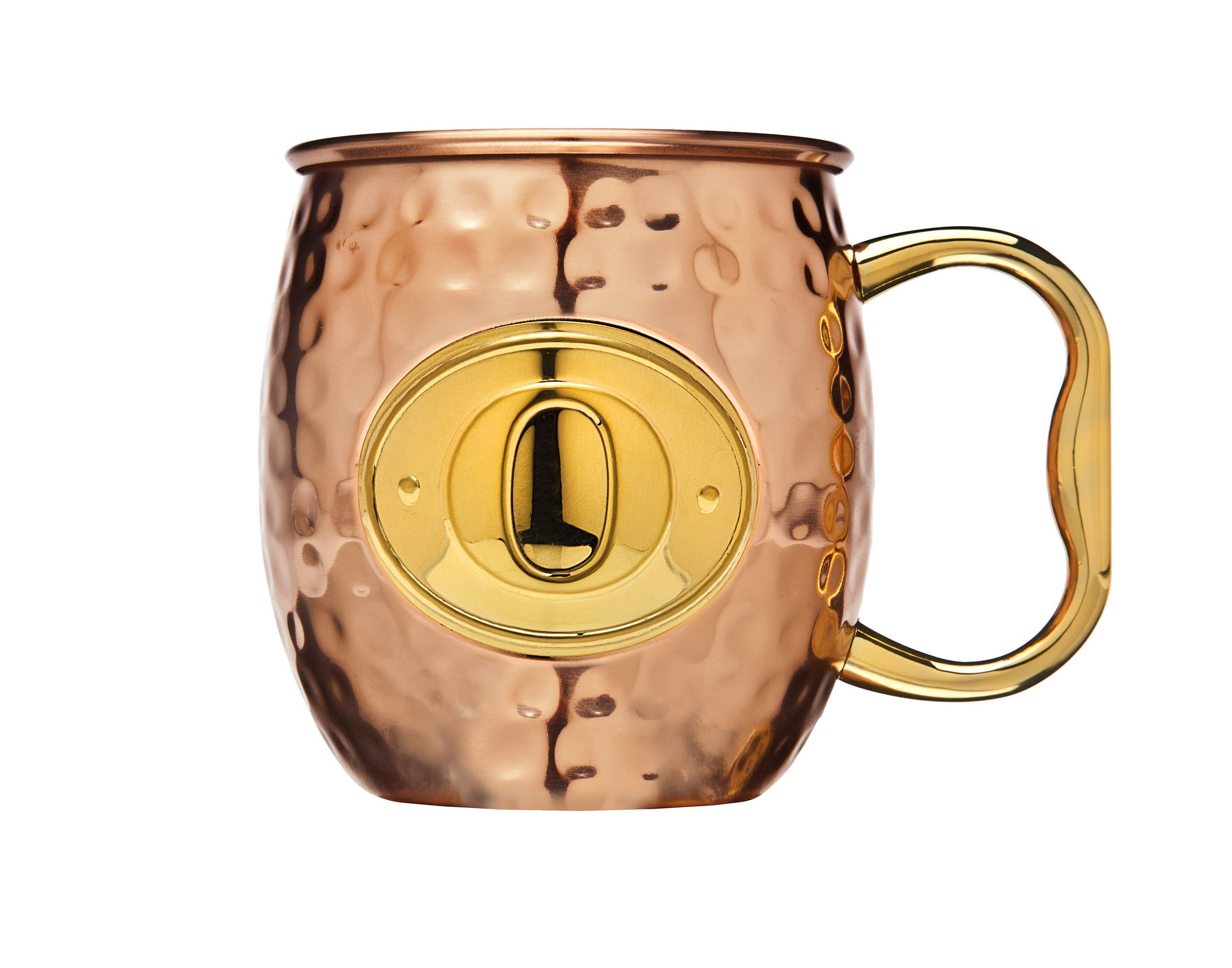 Godinger Moscow Mule Copper Mugs Set of 4 - Premium 100% Pure Copper Cocktail Cups for Mojito, Margarita & Cold Drinks - Perfect for Parties, Weddings & Home Bar Use
