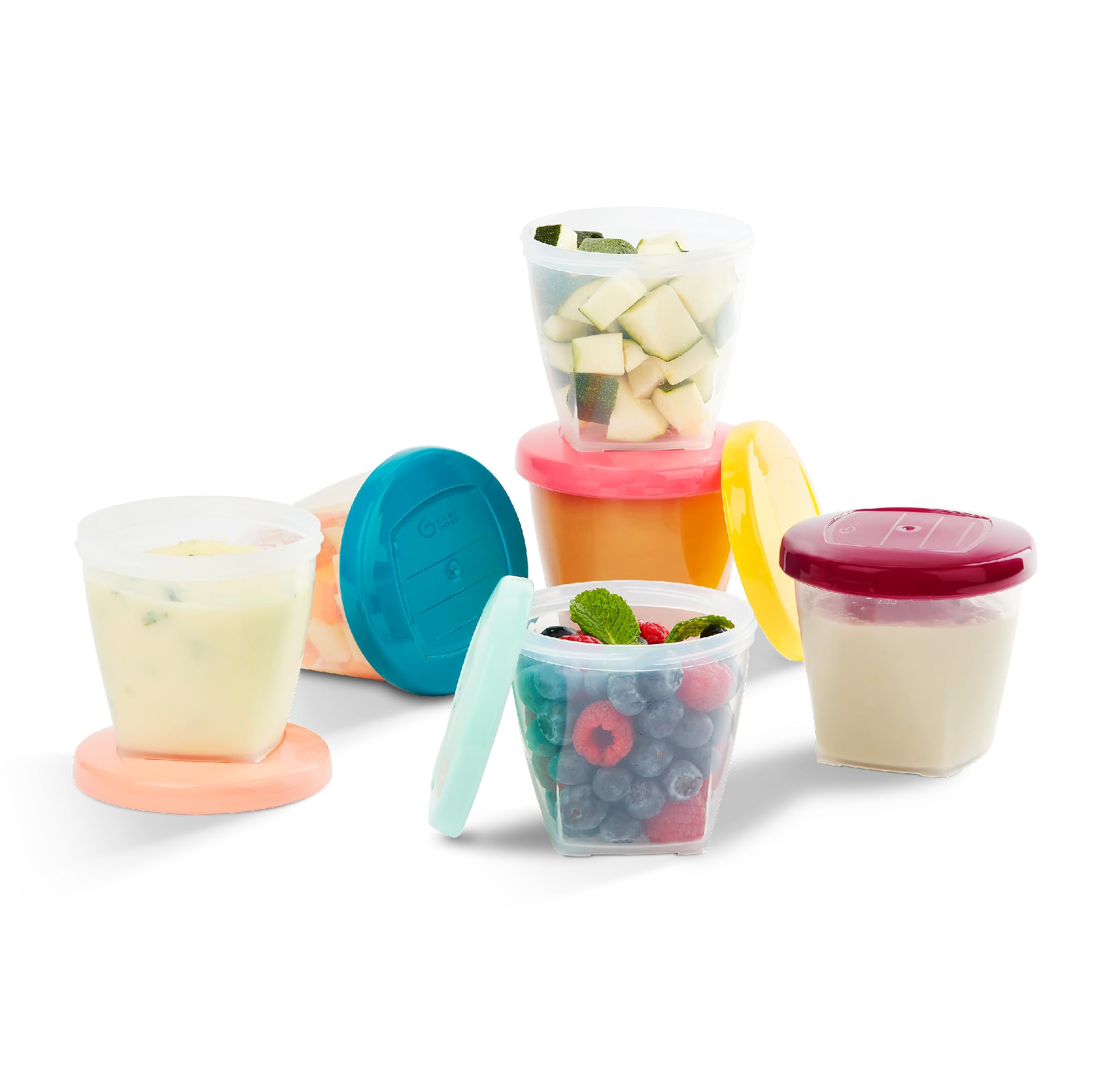 Babymoov BPA-Free Leak Proof Food Storage Bowls with Lids - Airtight Baby Food & Snack Containers for Toddlers | Perfect for Home, Travel & Daycare (Choose Your Set Size)