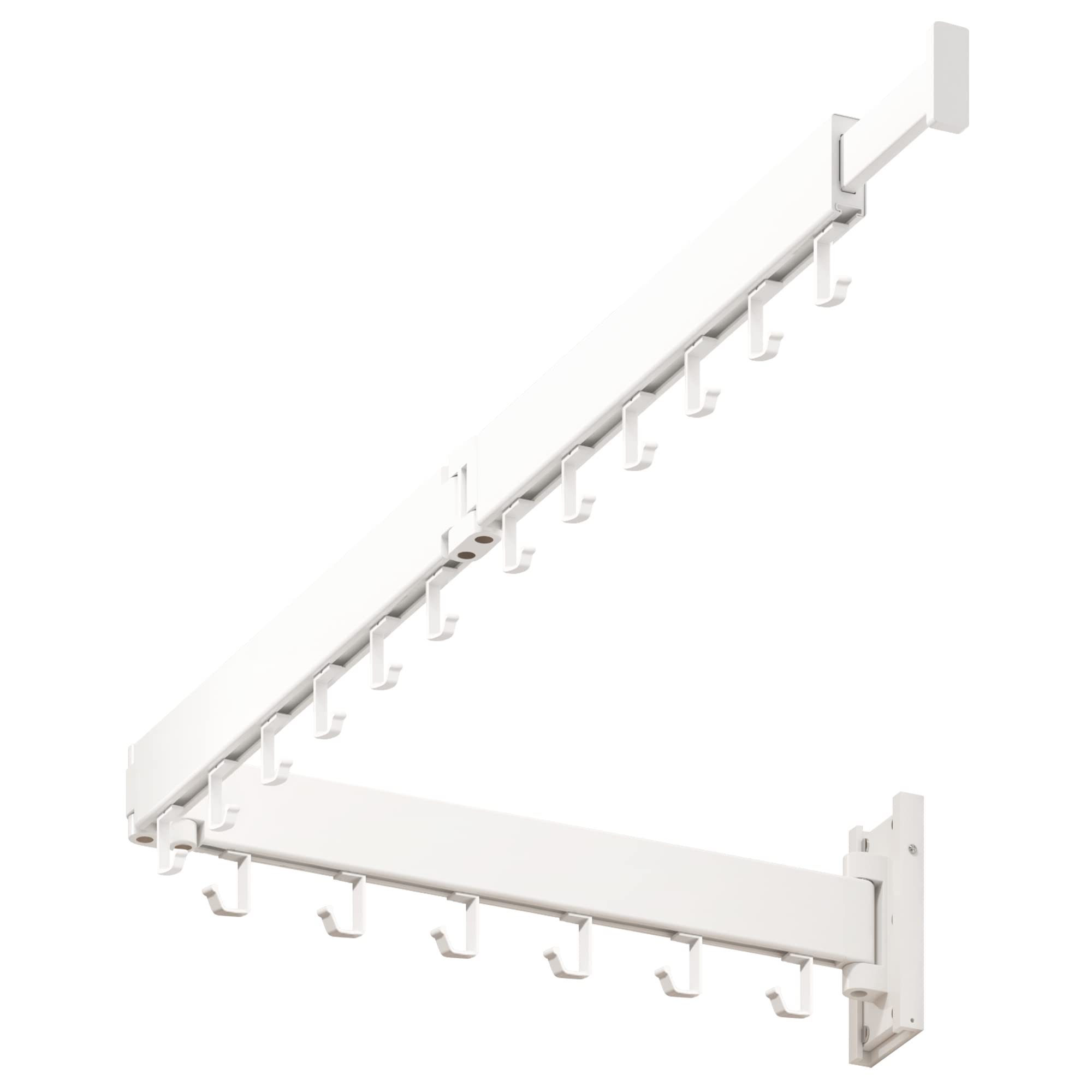 Wall Mounted Drying Rack - Foldable & Retractable for Laundry Room