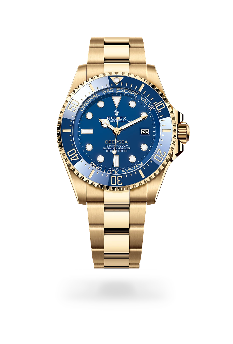Rolex Deepsea 18K Yellow Gold Men's Watch M136668LB-0001 – Luxury Diving Timepiece for Professional Divers & Collectors