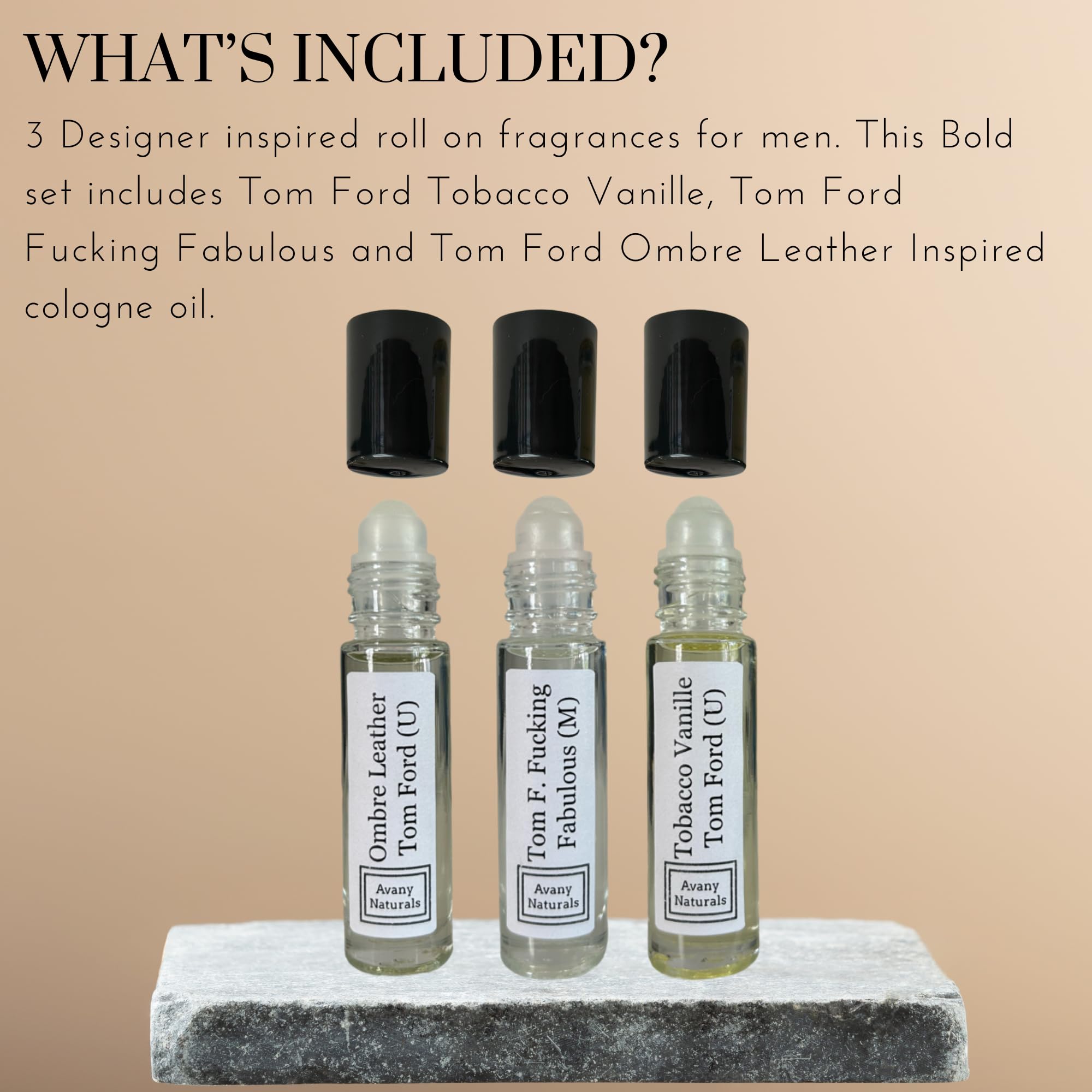 Men's Fragrance Sample Set - Long Lasting Cologne Roll-On Body Oil, Travel Size Perfume Sampler Gift Set (Bold Set) | Replica Inspired Scents for Everyday Wear, Dating & Special Occasions