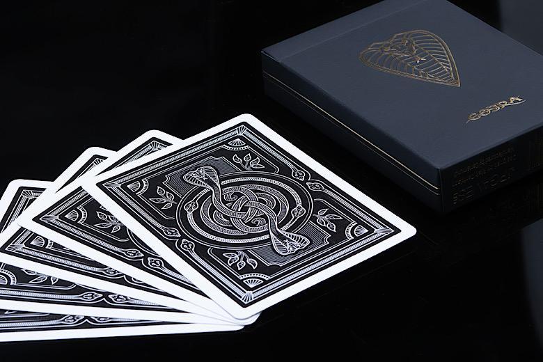 Premium COBRA Black Edition Playing Cards - High-Quality Poker Cards for Magic Tricks, Cardistry & Casino Games - Perfect for Professional Magicians & Card Players