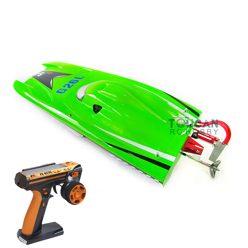 26CC Gas Powered RC Racing Boat - 50km/h High Speed Fiber Glass Remote Control Boat with ARTR DIY Model & Radio System Servo (1170x380x250mm) - Perfect for Lakes, Ponds & Competitive Racing - Great Gift for Hobbyists