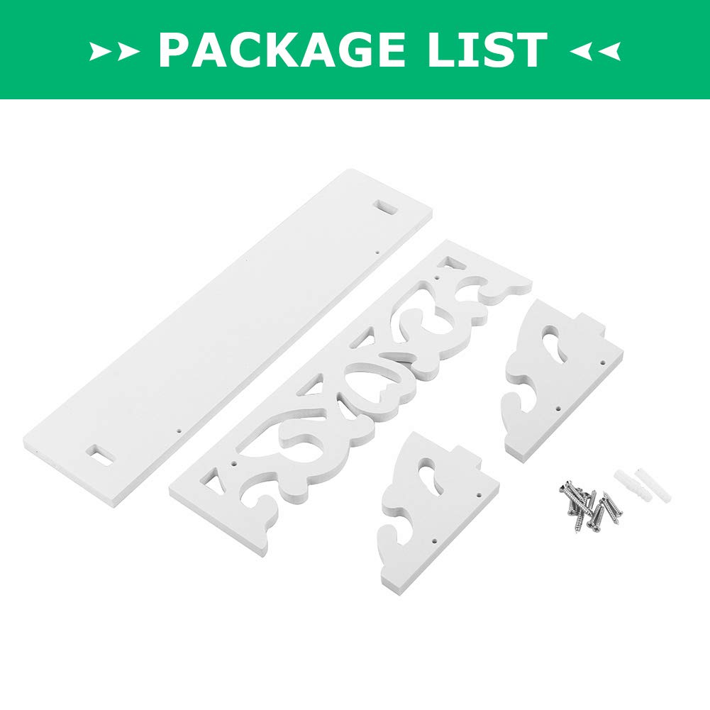 Ejoyous White Floating Wall Shelf - 14.57