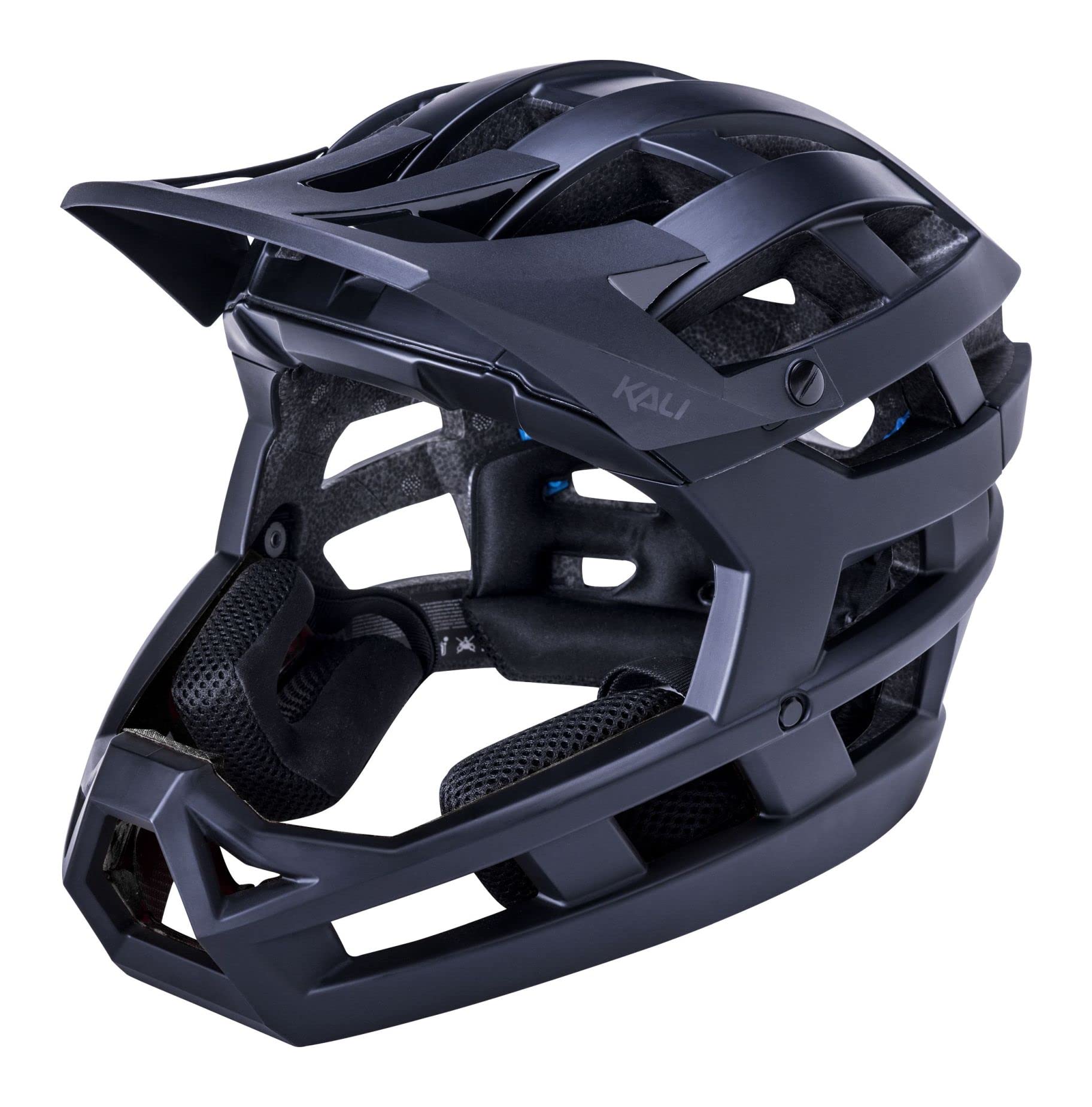 KALI PROTECTIVES Invader 2.0 Full Face Mountain Bike Helmet - Lightweight & Durable MTB Helmet for Downhill & Enduro Riding - Perfect for Trail Biking and Extreme Sports Protection