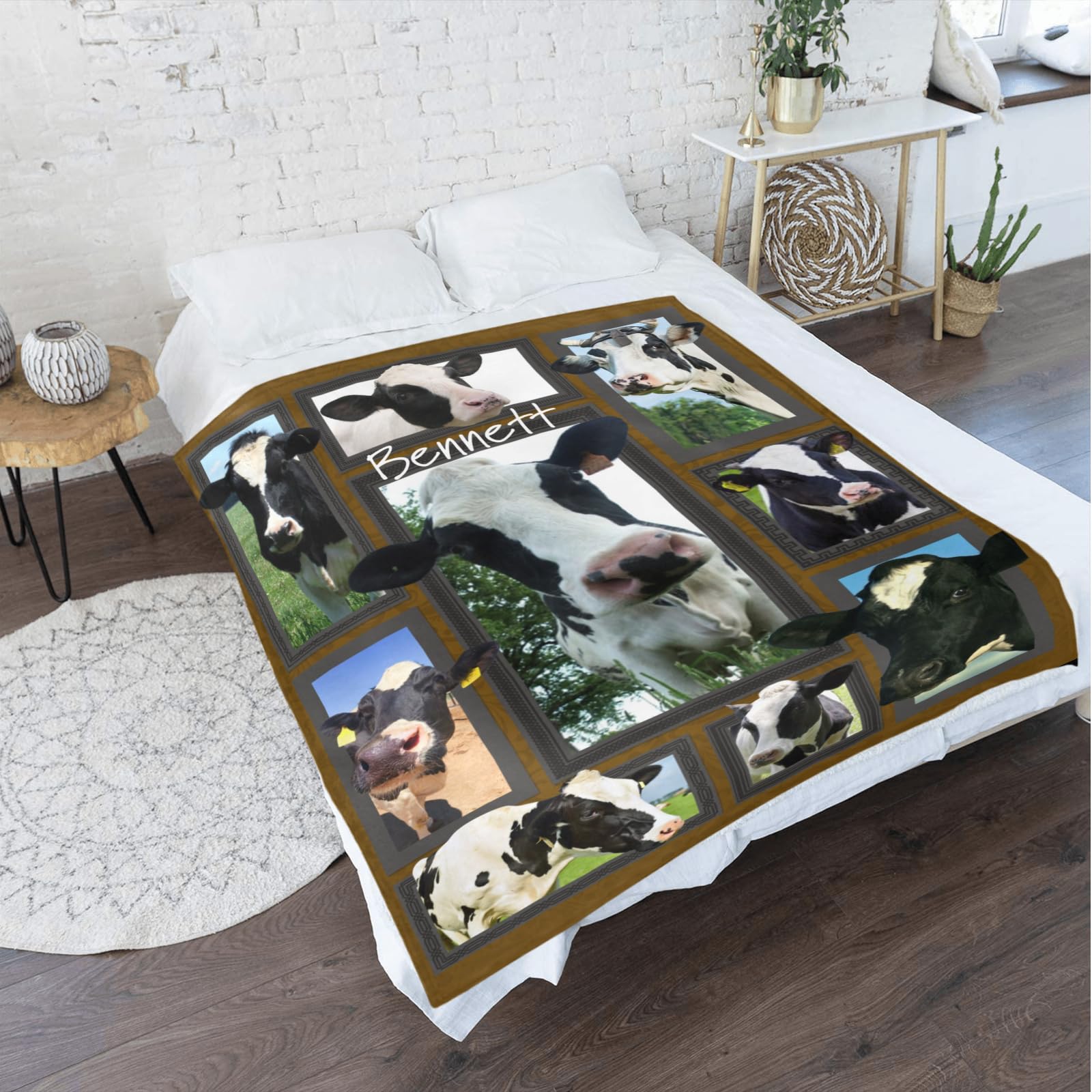 Custom Name Funny Plaid Patchwork Baby Blanket - Personalized Fleece Nursery Throw for Boys & Girls - 30x40 Inch Soft Baby Gift for Birthdays, Showers & Nursery Decor