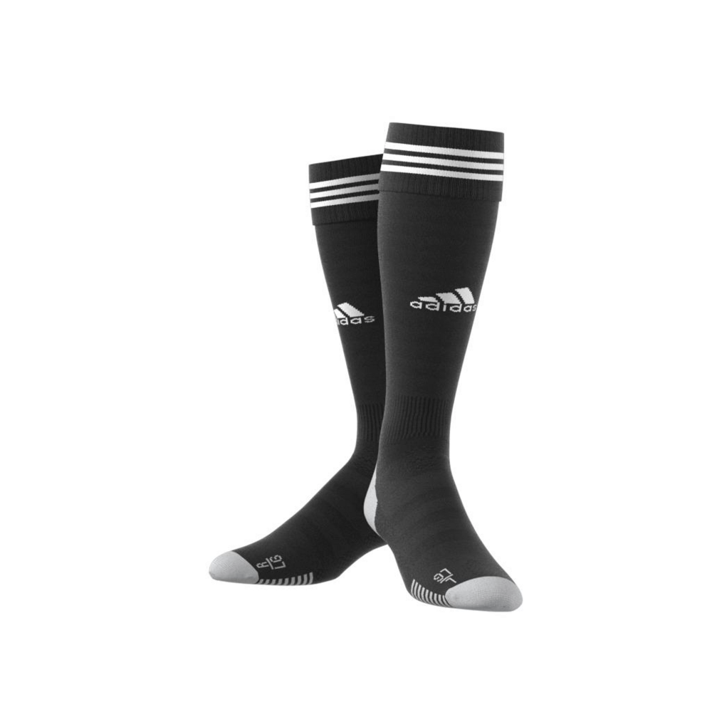 Adidas Adi 18 Athletic Socks - Black/White - Cushioned Performance Socks for Running, Training & Sports - Pack of 1 Pair