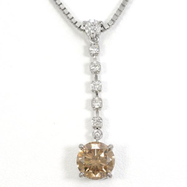 18K White Gold Brown Diamond Necklace for Women - Elegant & Luxurious Jewelry Gift for Anniversary, Birthday & Special Occasions