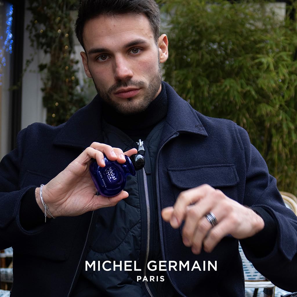 Michel Germain Sexual Paris Pour Homme Eau de Toilette Spray Cologne for Men - Cardamom, Chardonnay Mandarin & Sage Fragrance - Warm & Seductive Scent - Perfect Gift for Him - Date Night & Special Occasions Cologne
