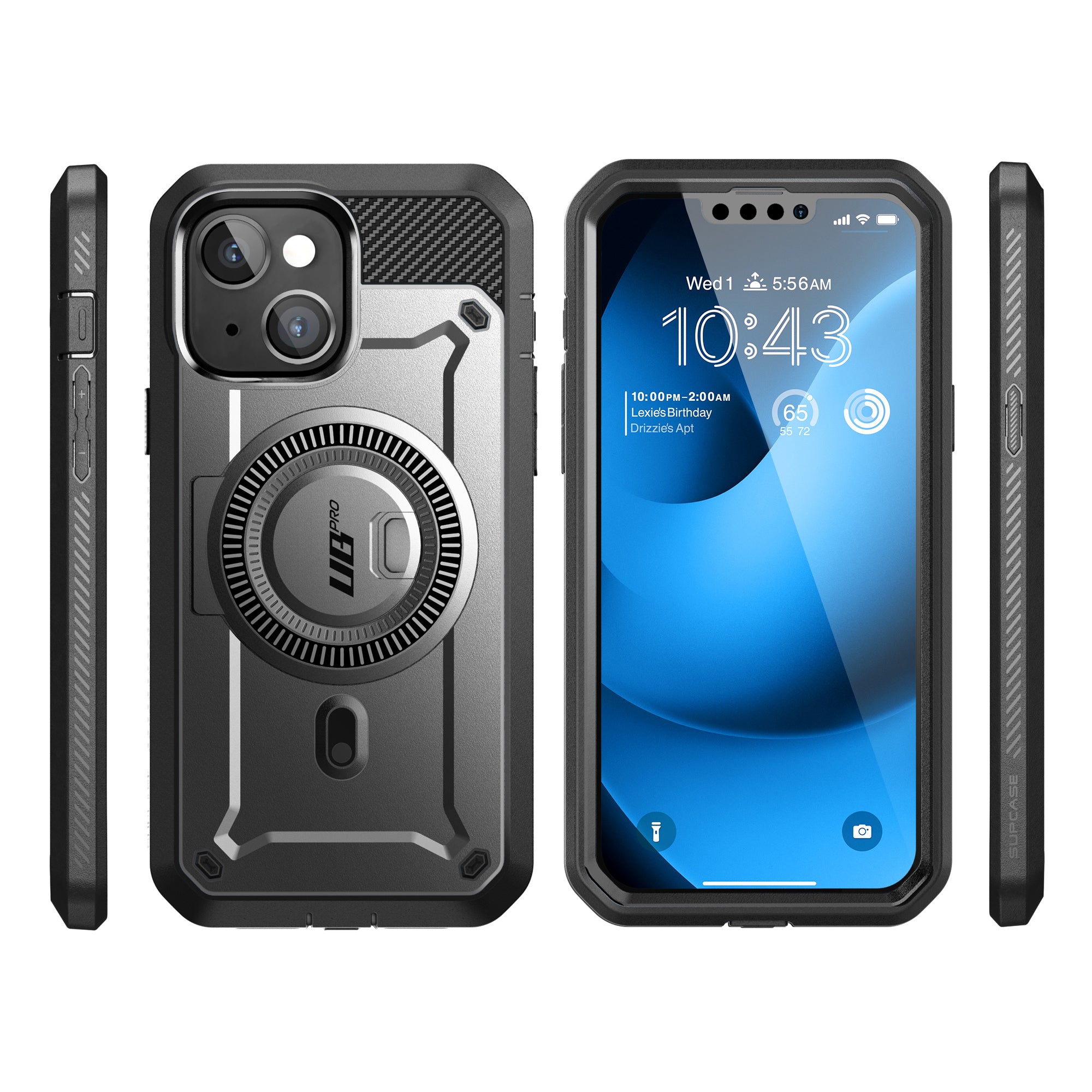 iPhone 14 Plus 6.7 Inch Unicorn Beetle Pro Mag Rugged MagSafe Case - Gun Metal | Shockproof & Drop Protection | Perfect for Outdoor Adventures, Work & Daily Use