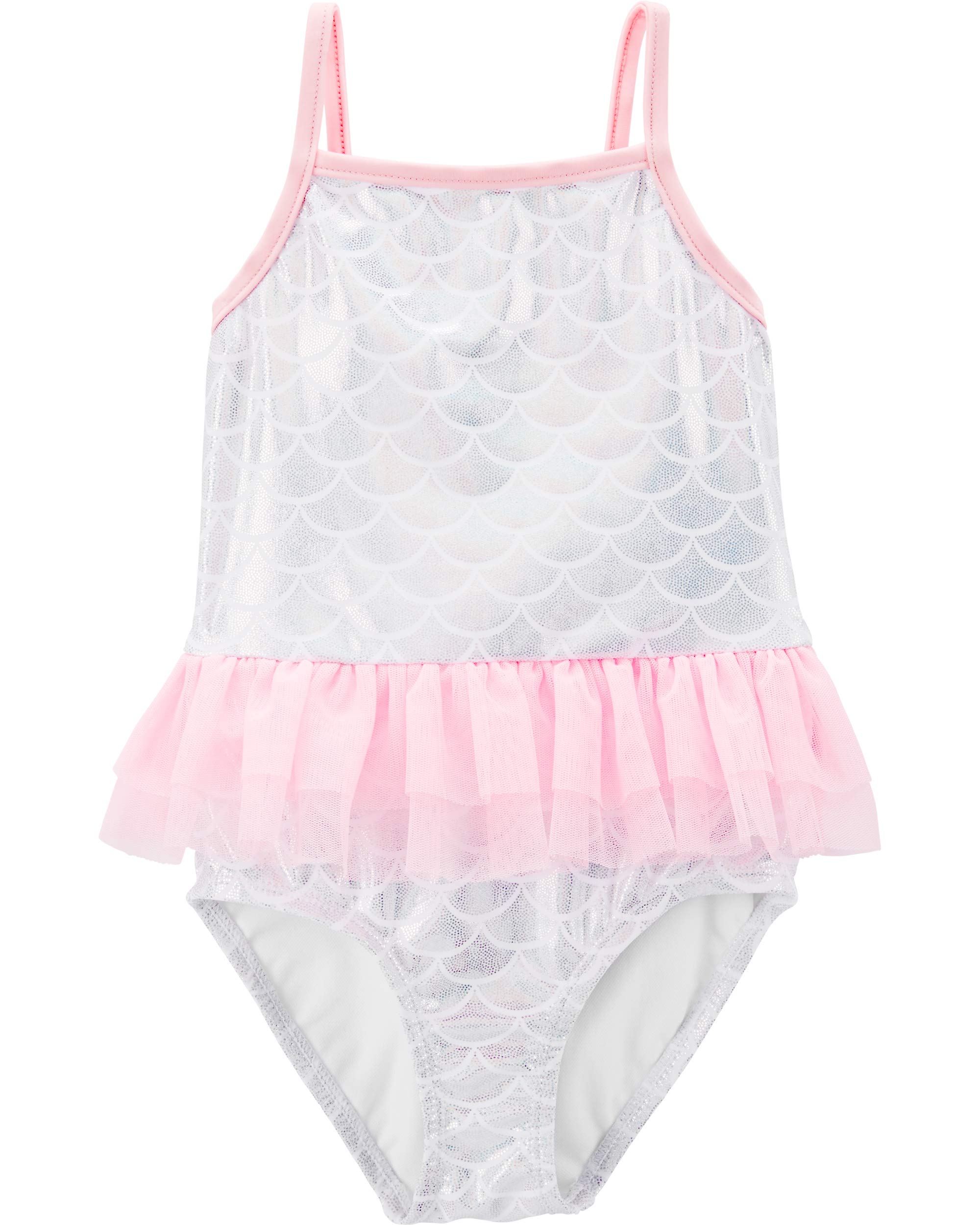 Carter's Girls' Heart Print One Piece Swimsuit - Cute & Comfortable Bathing Suit for Toddler & Baby Girls - Perfect for Pool, Beach & Summer Water Play