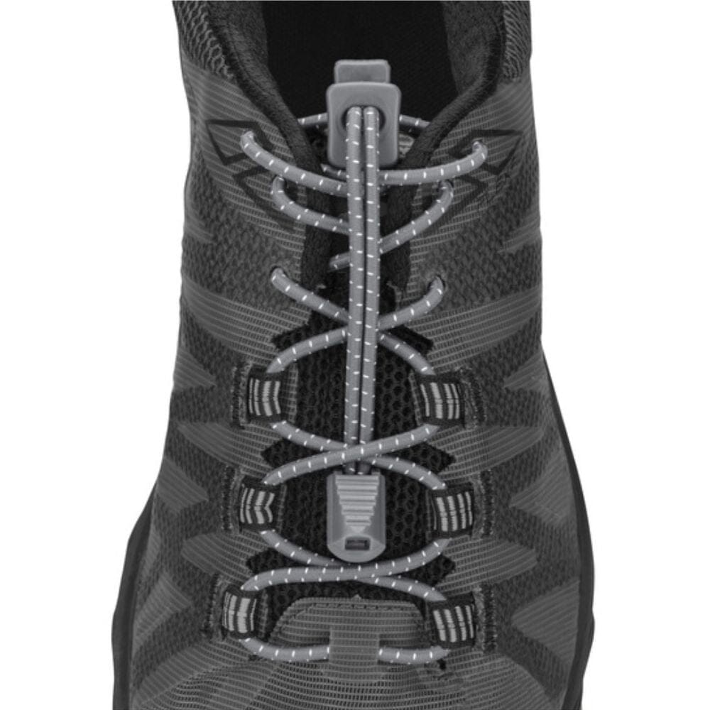 Nathan Run Laces - Reflective No-Tie Shoelaces for Running & Sports | Secure Fit for Jogging, Hiking & Workouts | Stay Tied During Active Lifestyles
