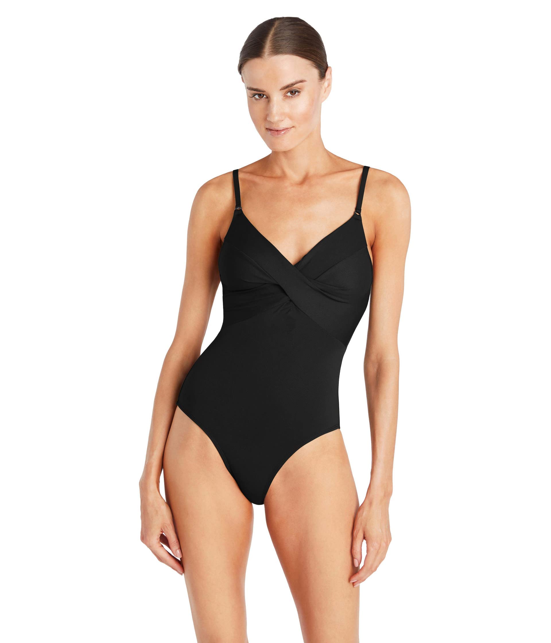 Robin Piccone Women's Aubrey Twist One-Piece Swimsuit - Stylish & Comfortable Bathing Suit for Beach, Pool & Vacation | Flattering Fit for Summer & Swimwear Fashion