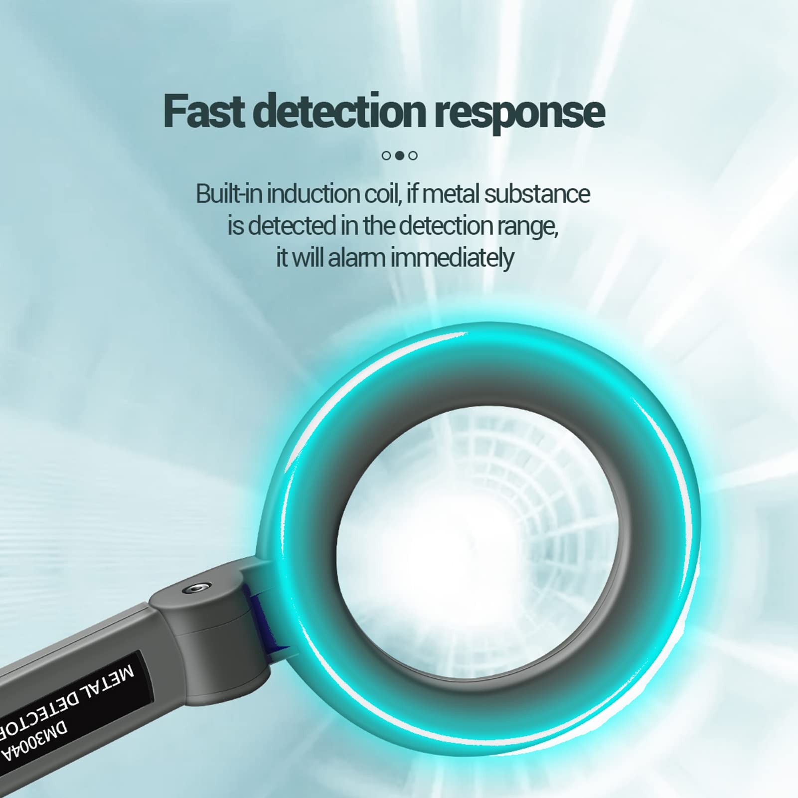 DM3004A Portable Handheld Metal Detector - Adjustable Sensitivity with Wrist Strap, Pinpointer for Adults & Kids | Perfect for Treasure Hunting, Beach Combing, Security Checks & Outdoor Adventures