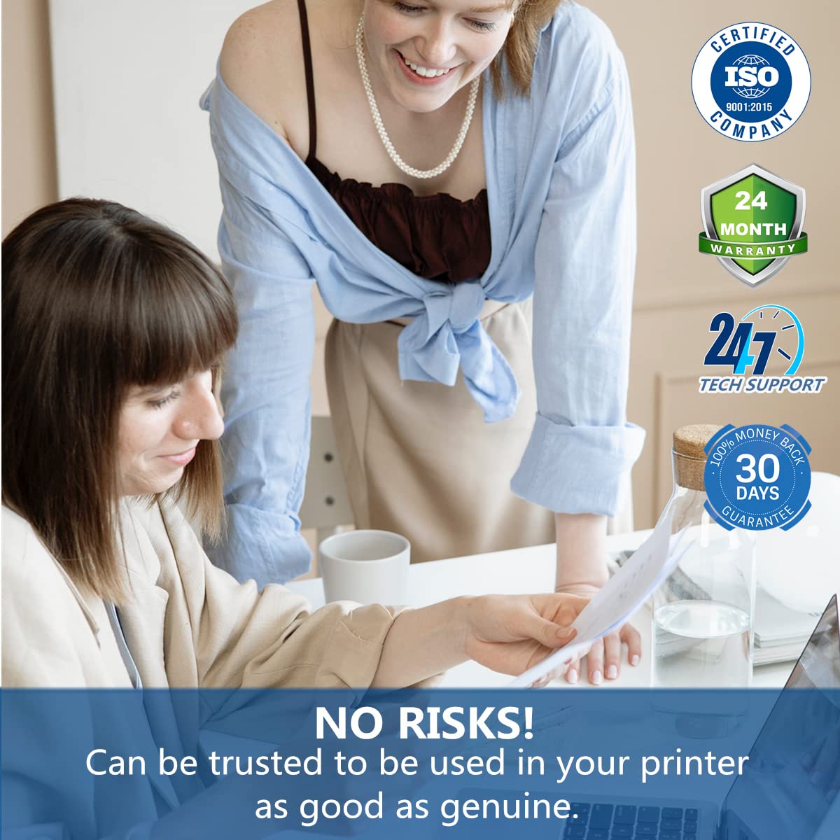 Remanufactured Toner Cartridge Replacement for Lexmark MX710DE MX710DHE MX711DE MX711DHE MX711DTHE MX810 MX811 Series (2 Black, 6000 Pages) - High Yield Printing for Office & Home Use