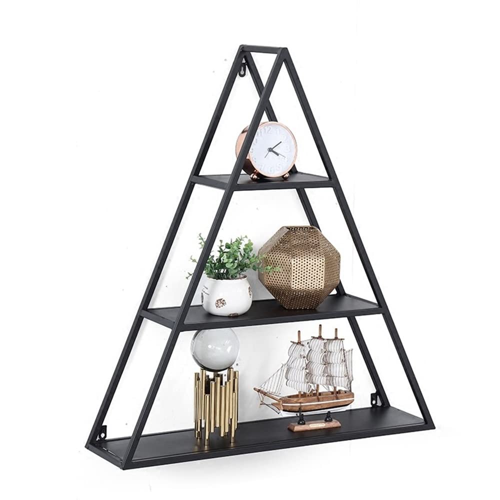 Nordic Wrought Iron Wall Shelf - Minimalist Hanging Shelf for Living Room & Bedroom Decor | Wall Mounted Storage for Books, Plants, and Home Accessories | Perfect for Modern Farmhouse, Apartment, and Dorm Room Organization
