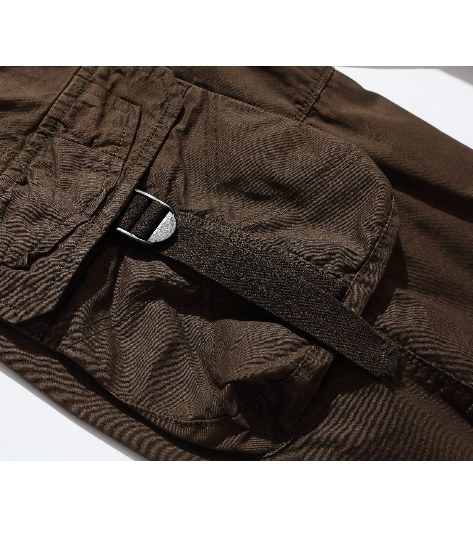 Men's 3/4 Length Cargo Shorts - Below The Knee Stretch Comfort Outdoor Hiking & Summer Casual Wear