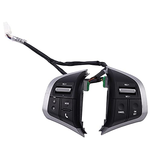 Premium Multifunction Steering Wheel with Audio Control, Cruise & Speed Adjustment for Isuzu D-Max/MUX & Chevy Trailblazer - Black | Enhanced Driving Comfort & Convenience for Long Road Trips & Daily Commutes