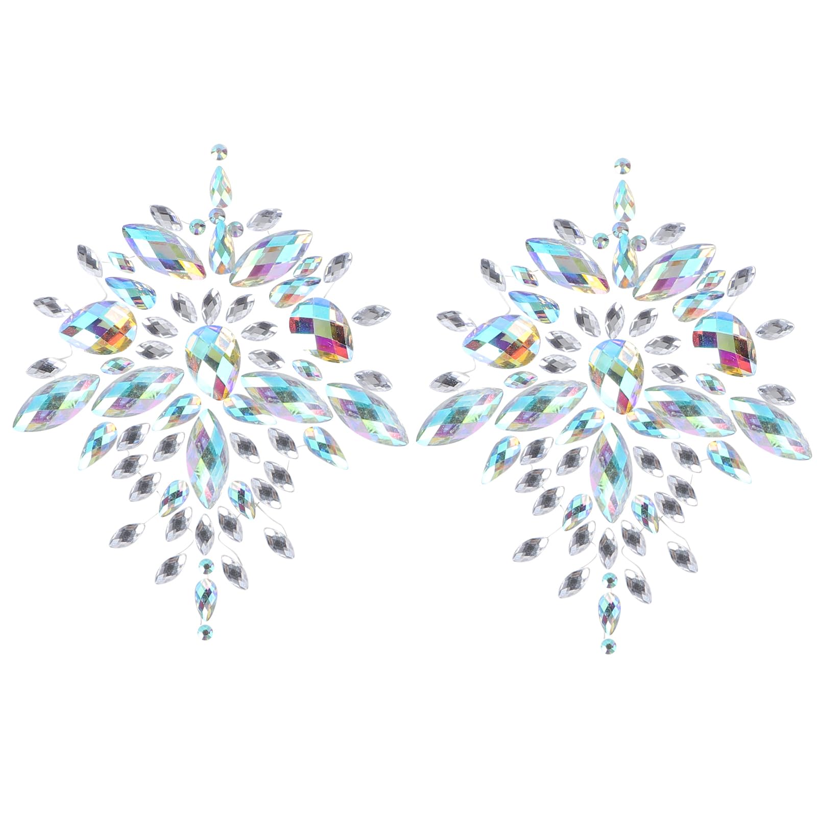 Sparkling Rhinestone Face & Body Gems - Self-Adhesive Nipple Stickers, Bra Decorations & Tattoo Accessories for Women - Perfect for Carnival, Parties, Bachelorette & Festive Events