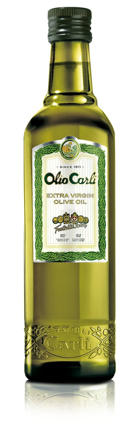 Olio Carli Extra Virgin Olive Oil - 6 Pack (17oz/500ml Each) | Premium Cold-Pressed EVOO for Cooking, Salad Dressing & Healthy Recipes | Perfect for Mediterranean Diet & Gourmet Dishes