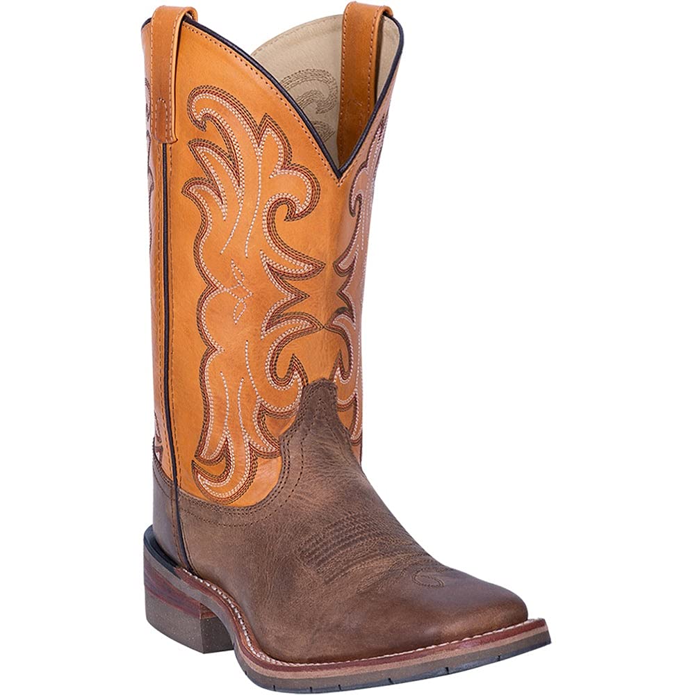 Dan Post Men's Ferrier Western Boots - Genuine Leather Cowboy Boots for Men - Comfortable & Durable Riding Boots - Perfect for Ranch Work, Rodeo & Country Fashion