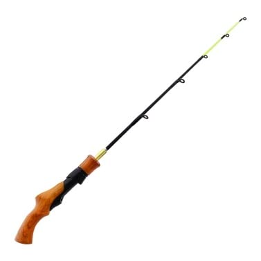 MengK 62cm Portable Lightweight Ice Fishing Rod - Spinning & Casting Rod for Winter Ice Fishing - Durable Ice Fishing Pole Tackle for Ice Angling & Winter Outdoor Adventures