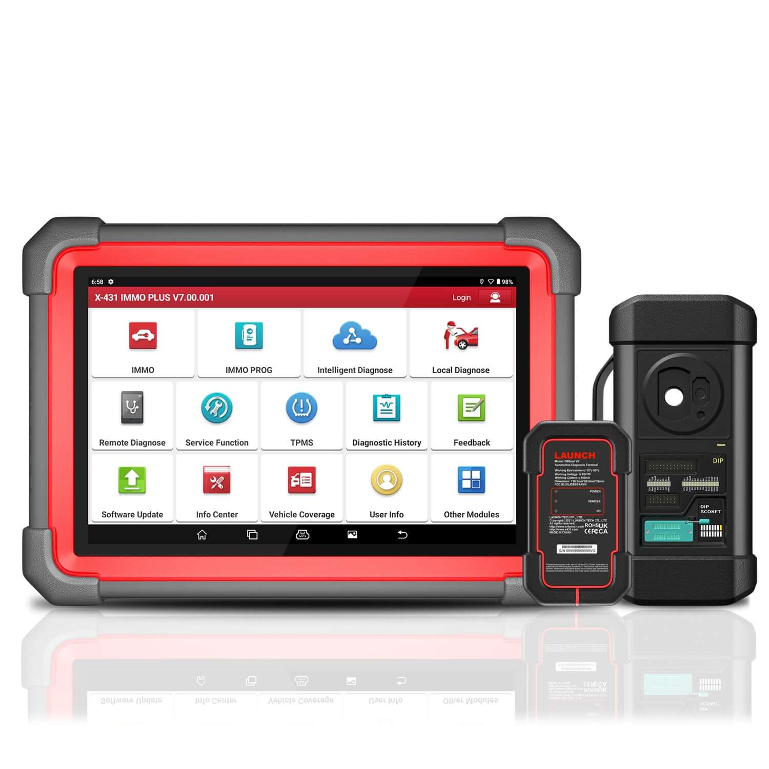 LAUNCH X431 IMMO Plus Key Programmer & ECU Coding OBD2 Scanner - Automotive Diagnostic Tool for Key Programming, ECU Coding, and Car Diagnostics | Perfect for Mechanics, Auto Shops, and DIY Car Enthusiasts