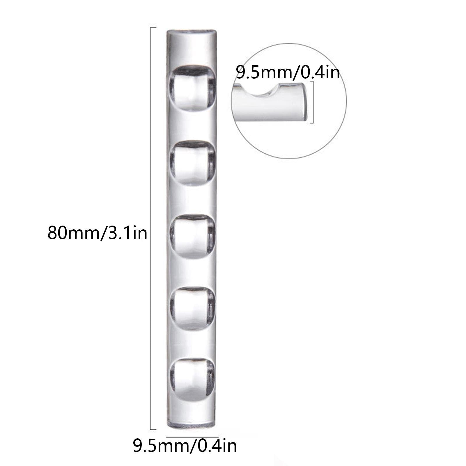 5-Grid Clear Nail & Brush Holder Stand - Organizer for Makeup Brushes, Paint Brushes, Art Supplies, Pens & Calligraphy Tools | Perfect for Salon, Art Studio & Home Office Organization