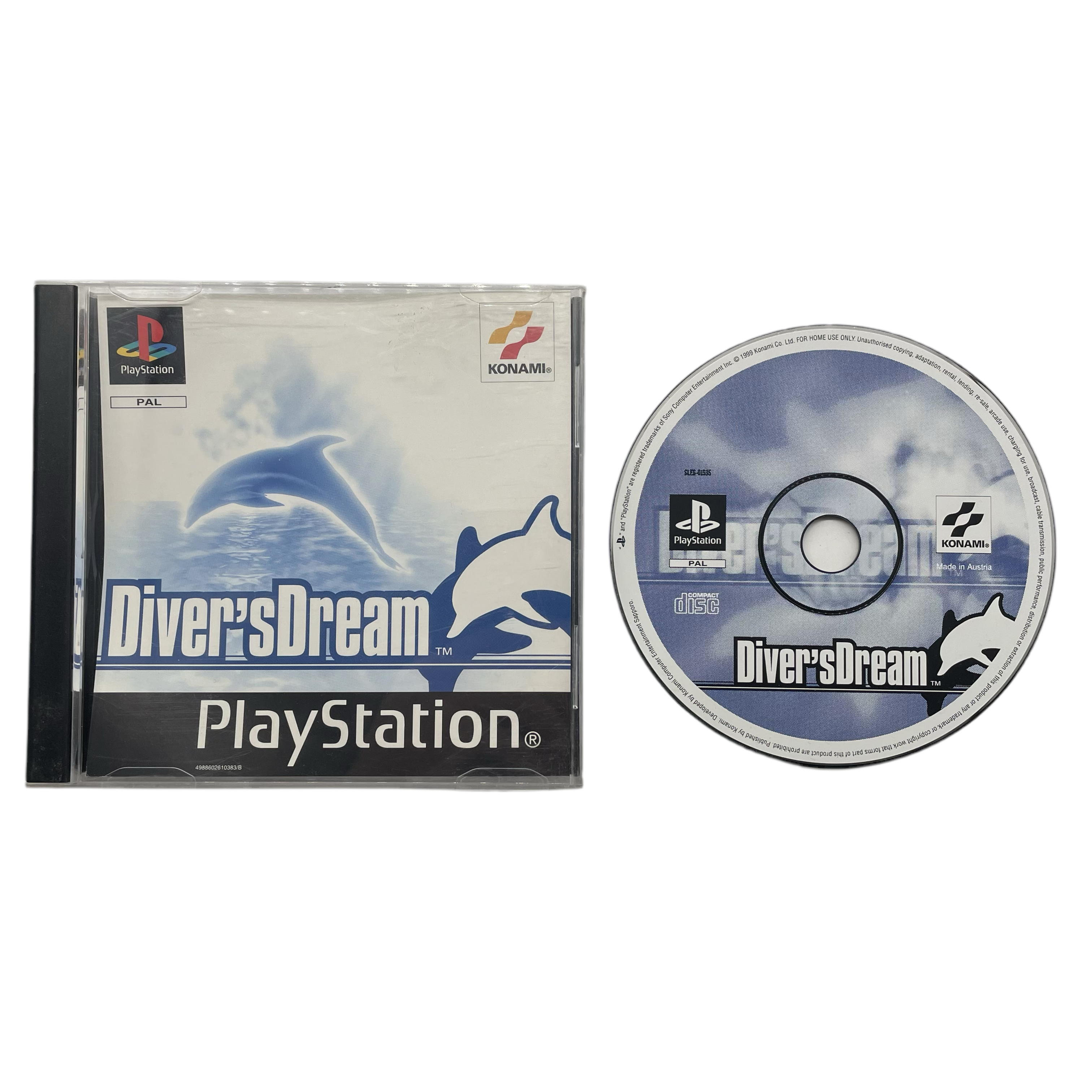 Diver’s Dream PlayStation 1 PS1 Game with Manual - PAL Version - Classic Retro Gaming for Collectors & Nostalgic Players