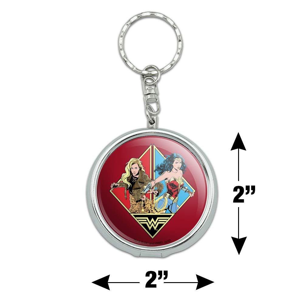 Wonder Woman 1984 & The Cheetah Portable Travel Ashtray Keychain with Cigarette Holder - Compact Pocket Purse Accessory for Smoking Outdoors, Travel & Collectibles