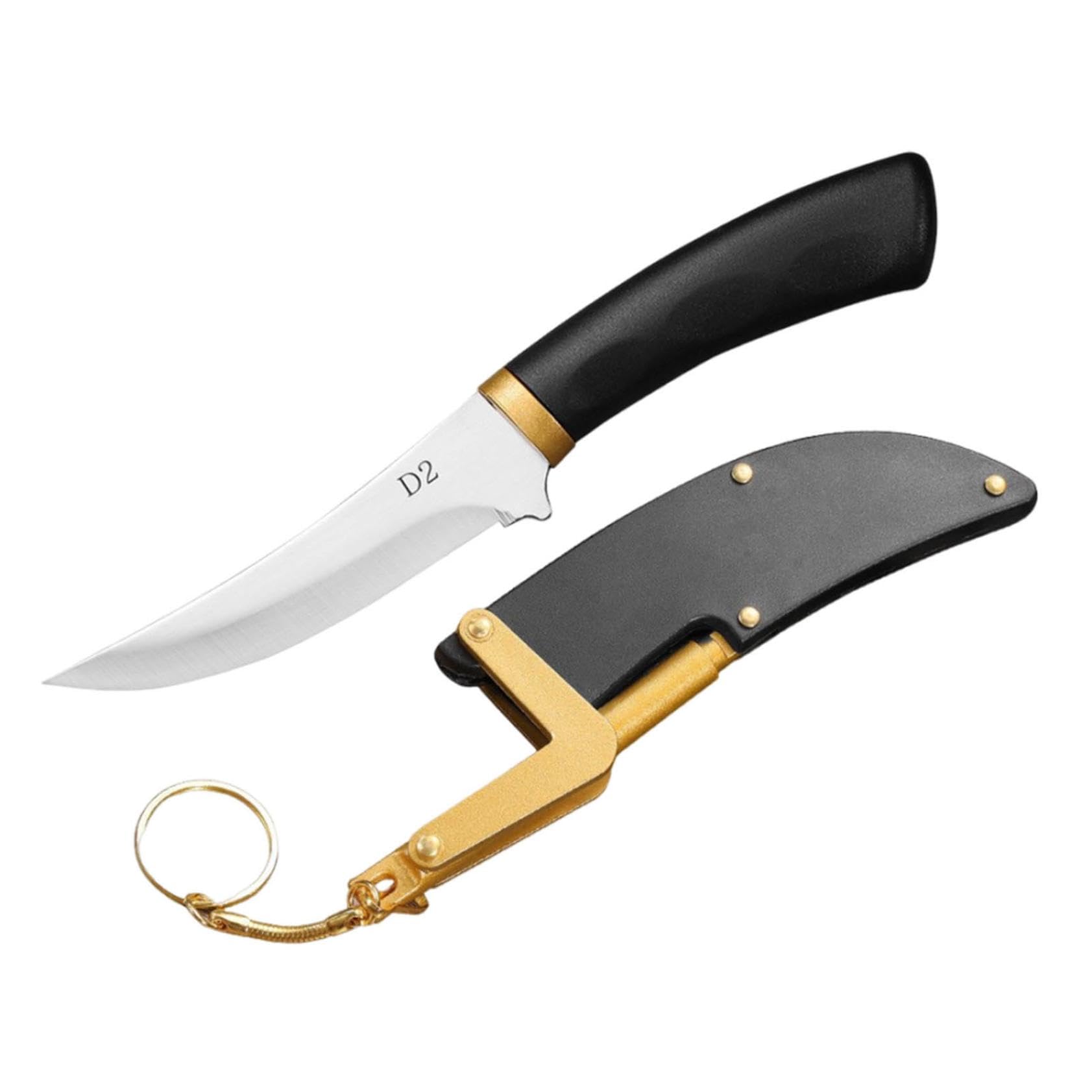 Multipurpose Outdoor Portable Fruit Knife with Sheath - Stainless Steel Camping, BBQ & Kitchen Utility Knife for Hiking, Picnics & Home Use