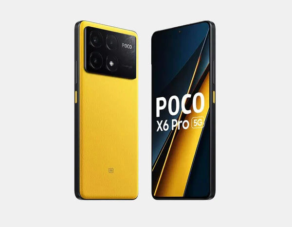 Xiaomi Poco X6 Pro 5G Smartphone - 256GB ROM 8GB RAM, Dual SIM GSM Unlocked (Yellow) | Fast Performance for Gaming & Streaming | Perfect for Travel & Work
