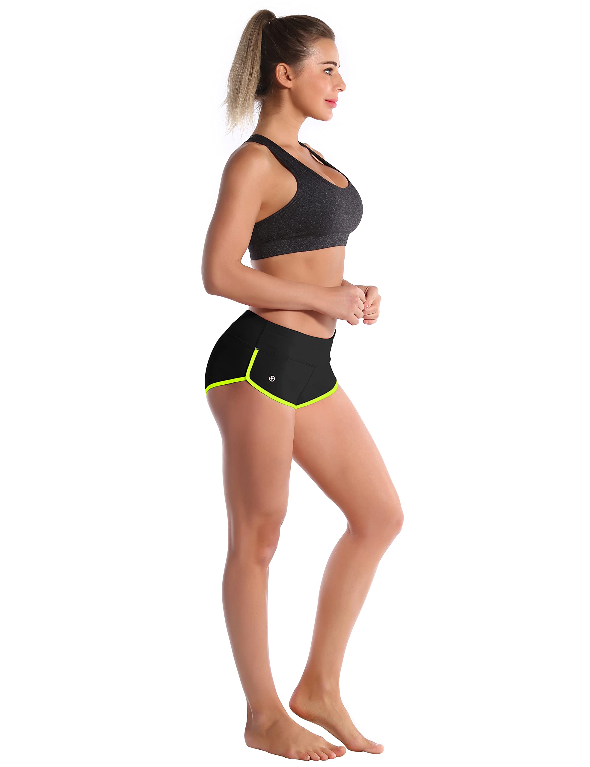 BUBBLELIME Women's Sexy Booty Yoga Shorts XS-XXL - High Waisted Tummy Control Workout Running Shorts with Moisture Wicking & UPF 30+ for Yoga, Gym, Fitness & Active Lifestyle