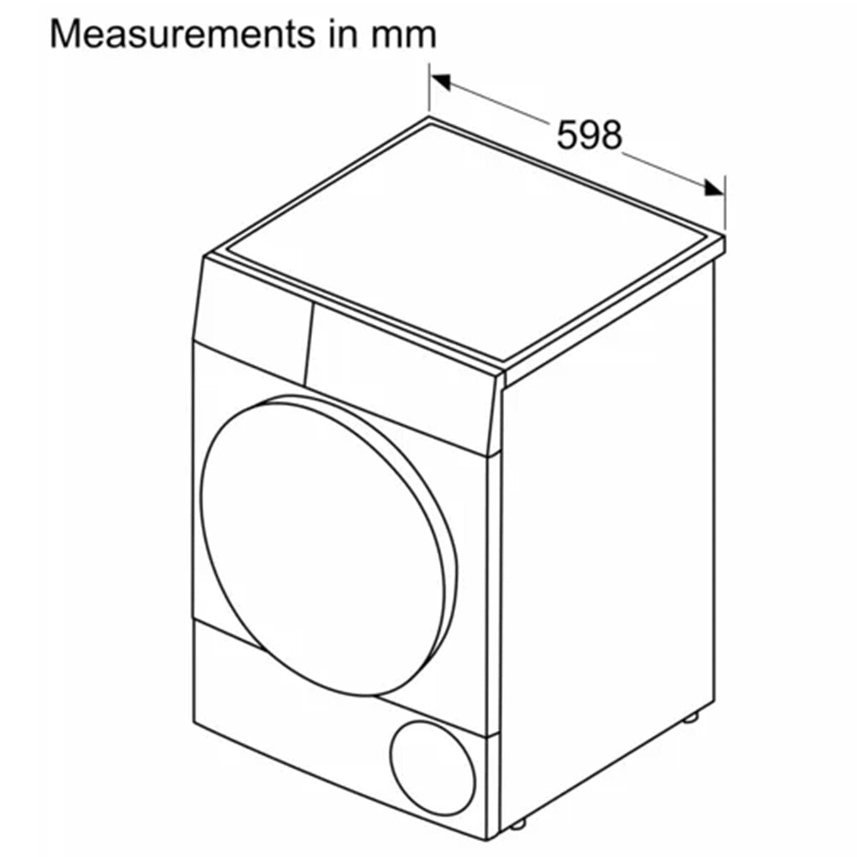 Bosch Series 8 9kg Heat Pump Tumble Dryer WQG24201AU - Energy Efficient Laundry Solution for Home & Apartment Use