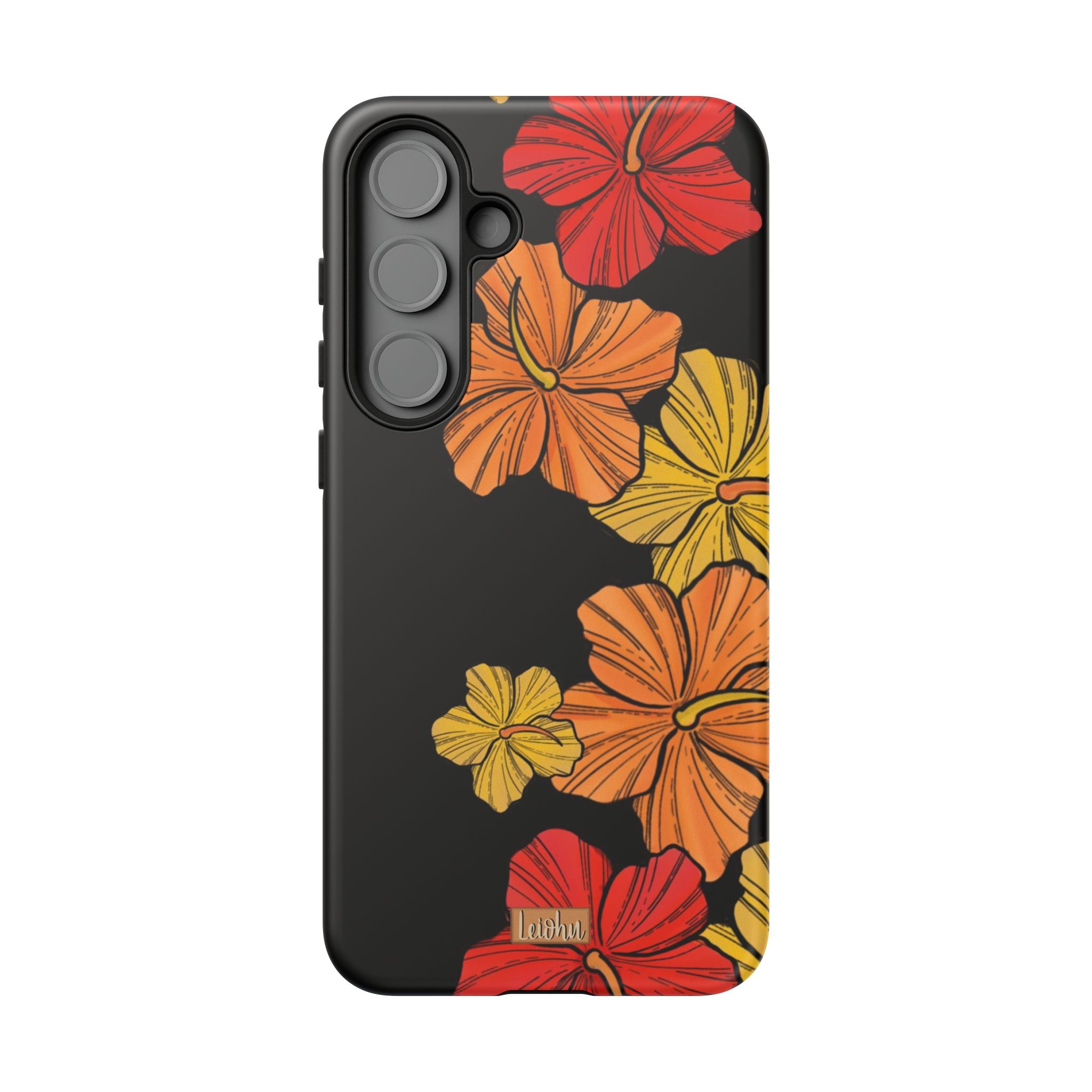 Vintage Hibiscus Pattern Samsung Galaxy Phone Case - Stylish Protective Cover for Galaxy S21/S20/S10/Note 20 - Perfect for Everyday Use, Travel & Gifting